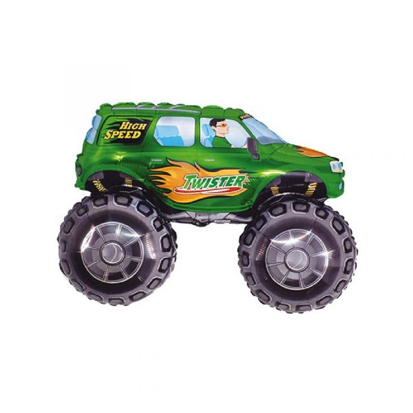 Folienballon Big Wheels Green