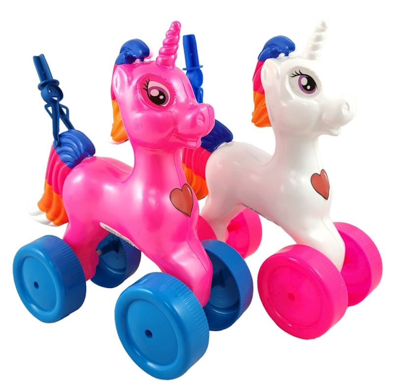 Stossfigur Einhorn 2 Farben mit Stab dick ohne Bonbons