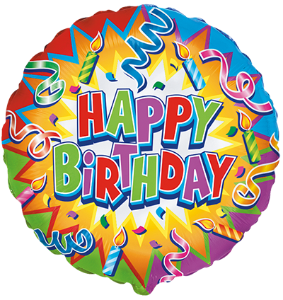 Folienballon RD Birthday Candle