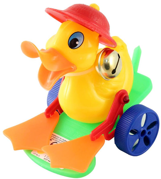 Stossfigur Ente mit Glöckchen & Stab