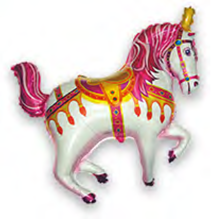 Folienballon Horse Fair Fuchsia