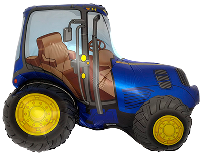 Folienballon Tractor Blue