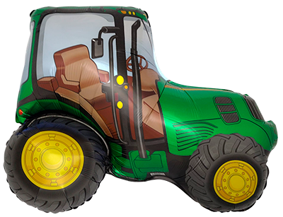 Folienballon Tractor Green