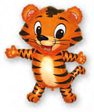 Folienballon Tiger Cub Black