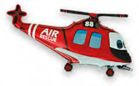 Folienballon Rescue Helicopter