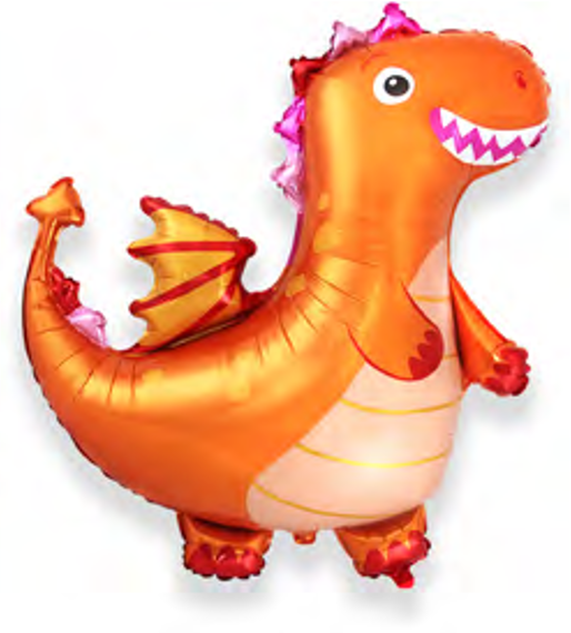 Folienballon Dragon Orange