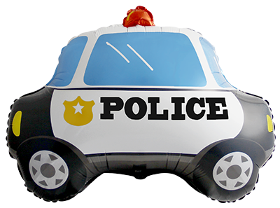 Folienballon Baby Police Car