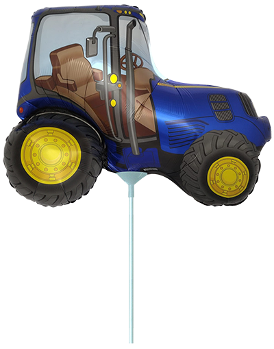 Folienballon Tractor Blue Mini