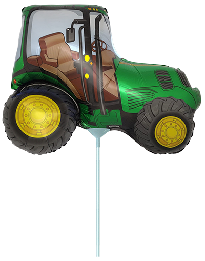 Folienballon Tractor Green Mini