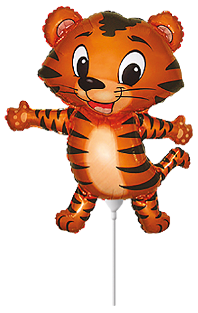 Folienballon Tiger Cub Black Mini