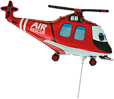 Folienballon Rescue Helicopter Mini