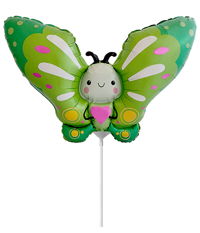 Folienballon Cute Butterfly Green Mini