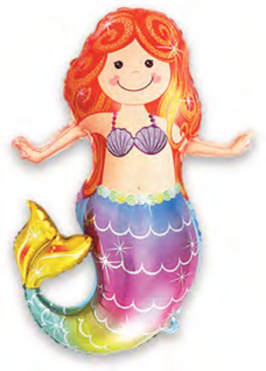 Folienballon Happy Mermaid