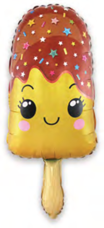 Folienballon Ice Lolly Yellow