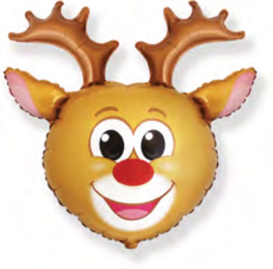 Folienballon Reindeer Head