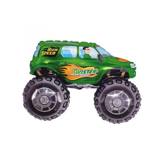 Folienballon Big Wheels Green